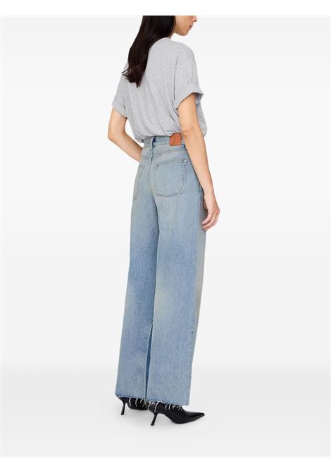 t-shirt cohen los angeles stancil donna grigia ANINE BING | A-08-11519WAGR1